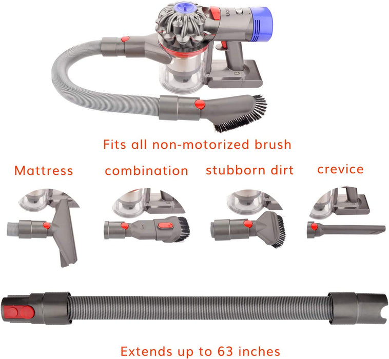 Nozzles set + extension hose for Dyson V7 V8 V10 V11 V12 V15