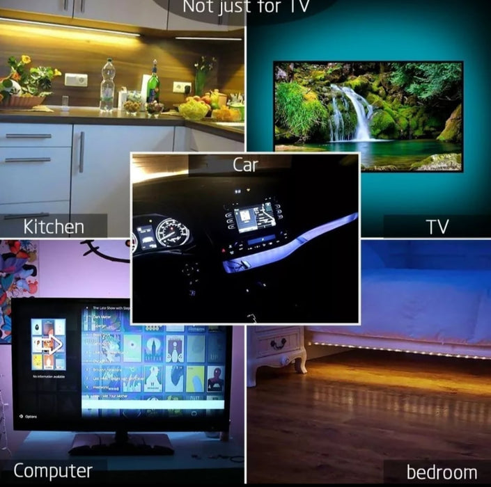 USB LED Tv Lights Strip 5m Backlights with Bluetooth