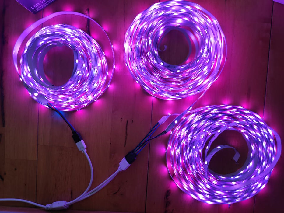 30m (3x10m rolls ) LED Strip Lights Full Kit 5050 with bluetooth