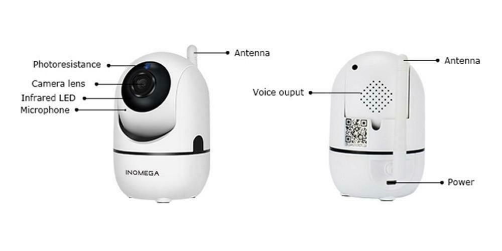 Baby Monitor Wifi IP Camera CCTV Night Vision 2Way Voice 720p 32 gb memory